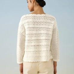 White + Warren Cotton Hand Crochet Top Best-Sellers