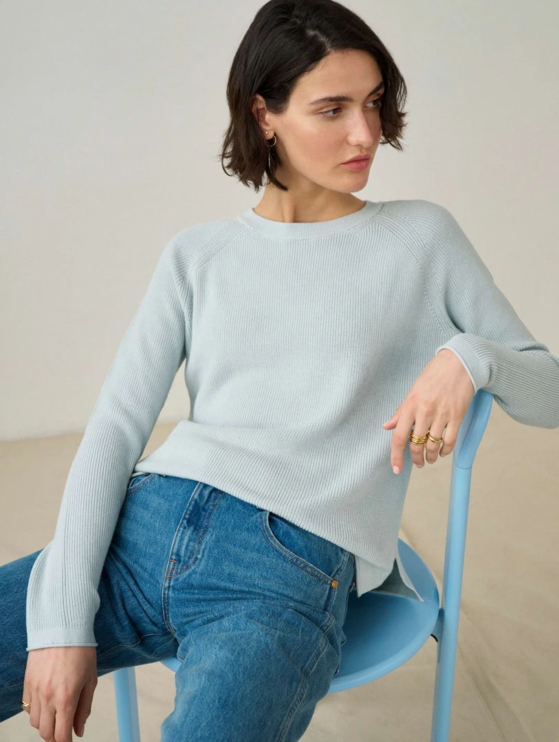 White + Warren Cotton Silk Ribbed Crewneck Best-Sellers
