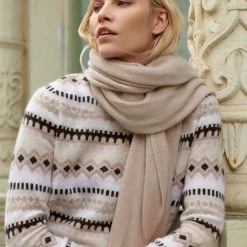 White + Warren Pattern Shop Cashmere Fair Isle Crewneck