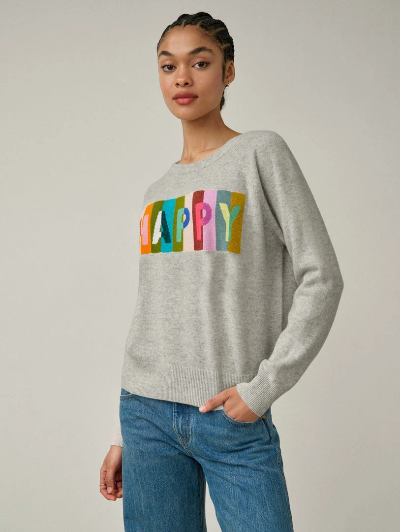 White + Warren Cashmere Happy Sweatshirt