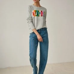 White + Warren Cashmere Happy Sweatshirt