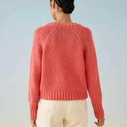 White + Warren Lofty Cotton Cropped V Neck Summer Staples