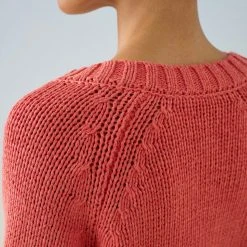 White + Warren Lofty Cotton Cropped V Neck Summer Staples