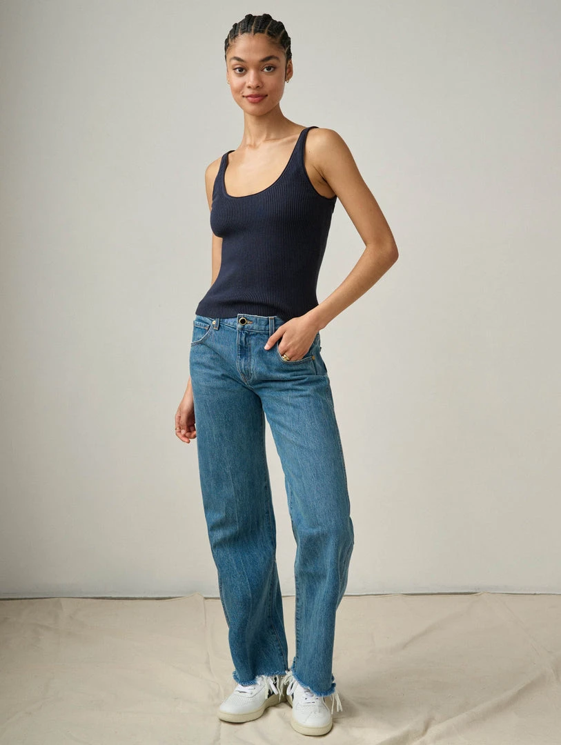 White + Warren Color Shop Cotton Silk Tank