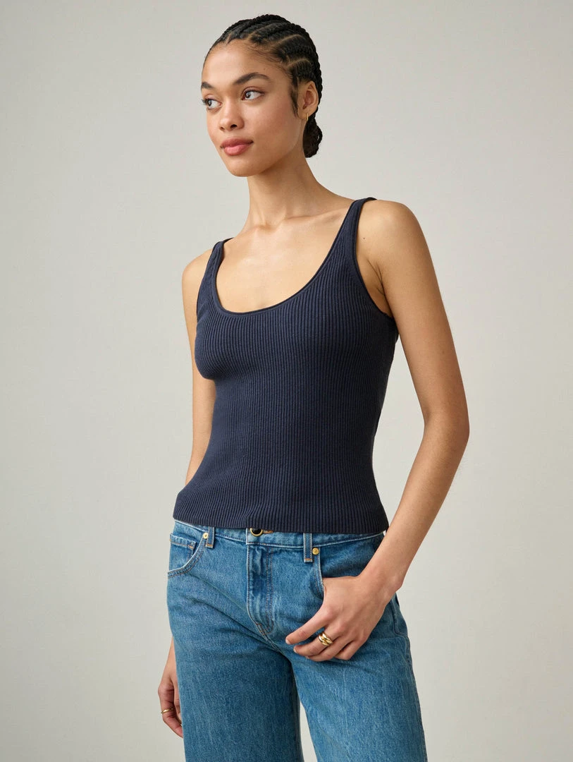 White + Warren Color Shop Cotton Silk Tank