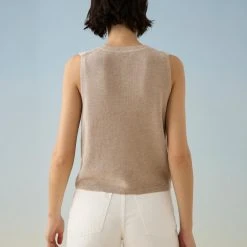 White + Warren Best-Sellers Cotton Silk Ribbed Top