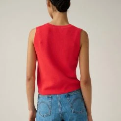 White + Warren Cotton Silk Ribbed Top