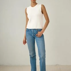 White + Warren Cotton Silk Ribbed Top Best-Sellers
