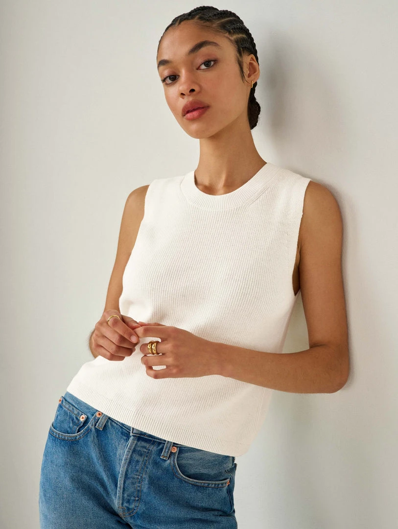 White + Warren Cotton Silk Ribbed Top Best-Sellers