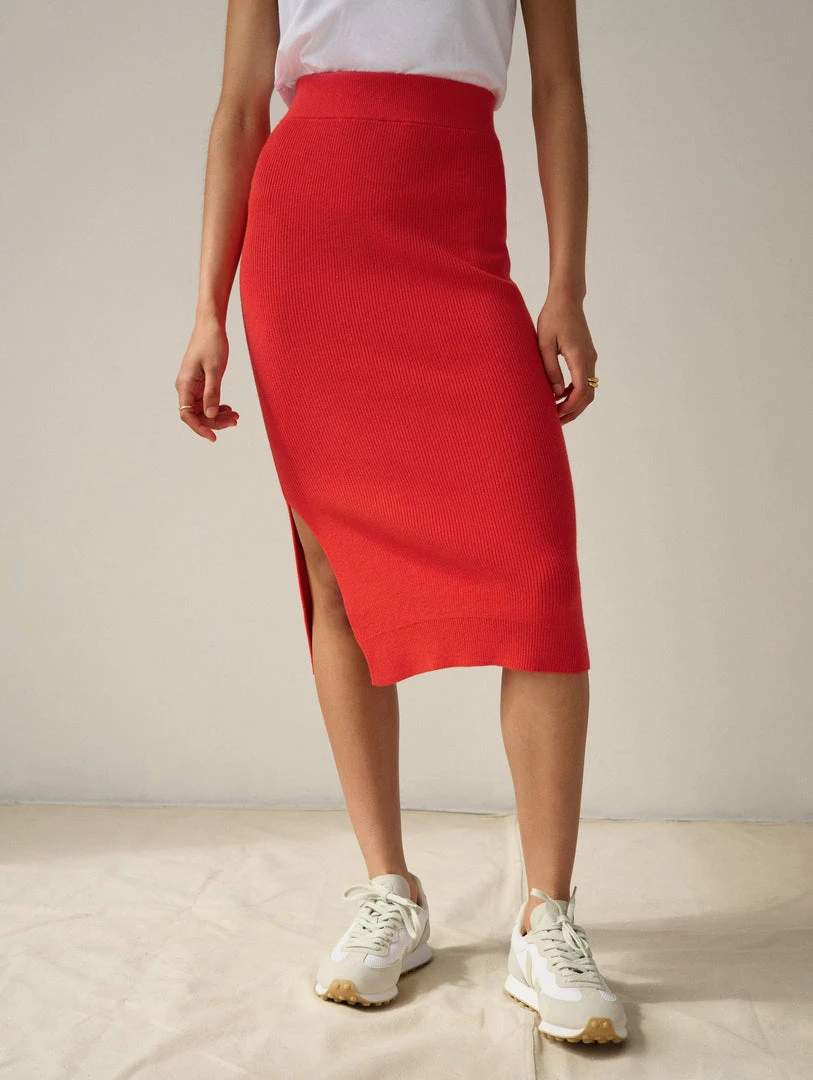 White + Warren Cotton Silk Pencil Skirt Color Shop