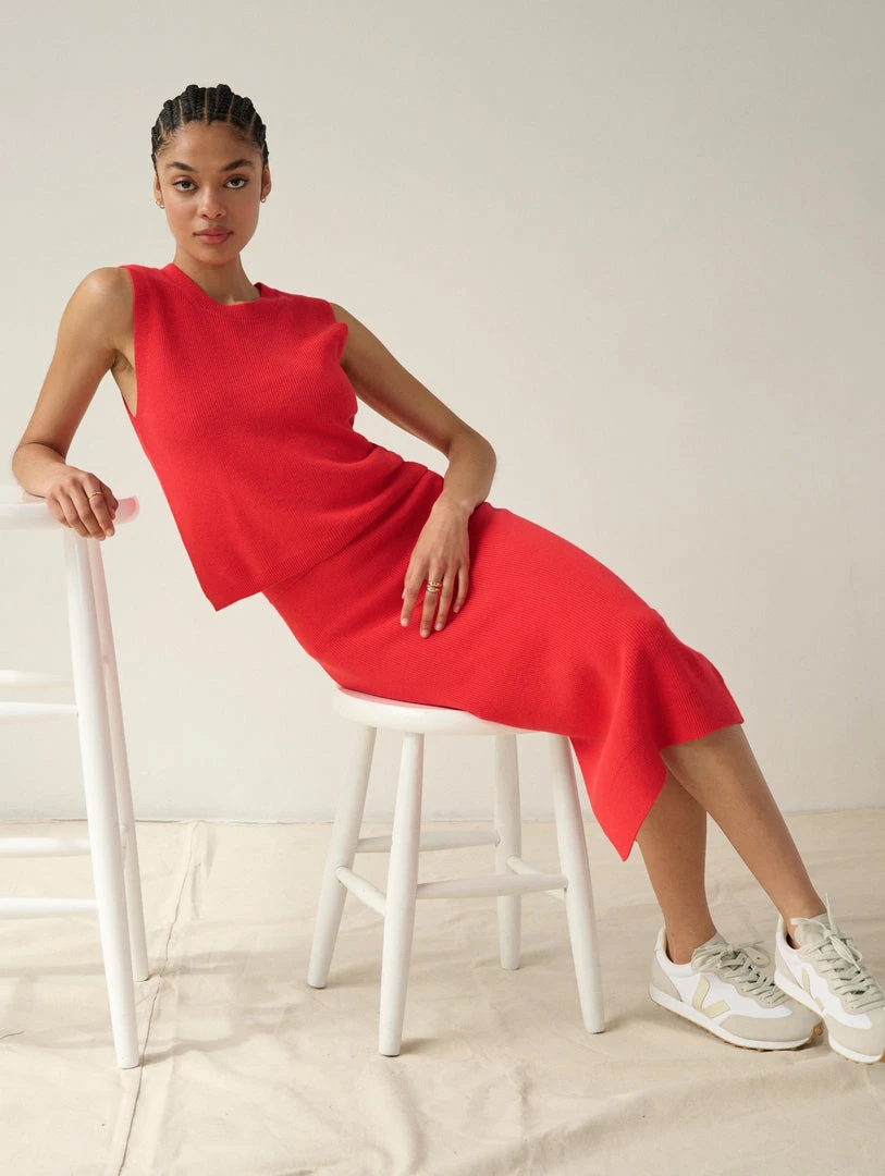 White + Warren Cotton Silk Pencil Skirt Color Shop