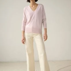 White + Warren Cotton Silk V Neck Color Shop