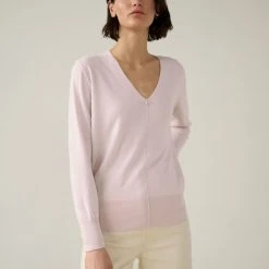 White + Warren Cotton Silk V Neck Color Shop