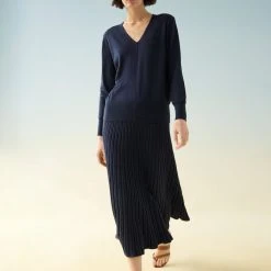 White + Warren Cotton Silk V Neck Color Shop