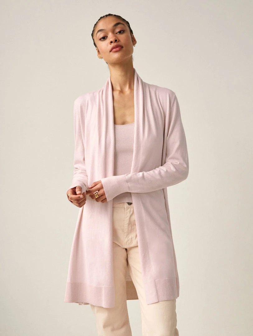 White + Warren Cotton Silk Long Open Cardigan Best-Sellers