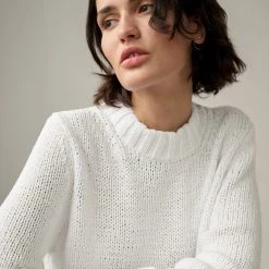 White + Warren Lofty Cotton High Rib Crewneck Best-Sellers