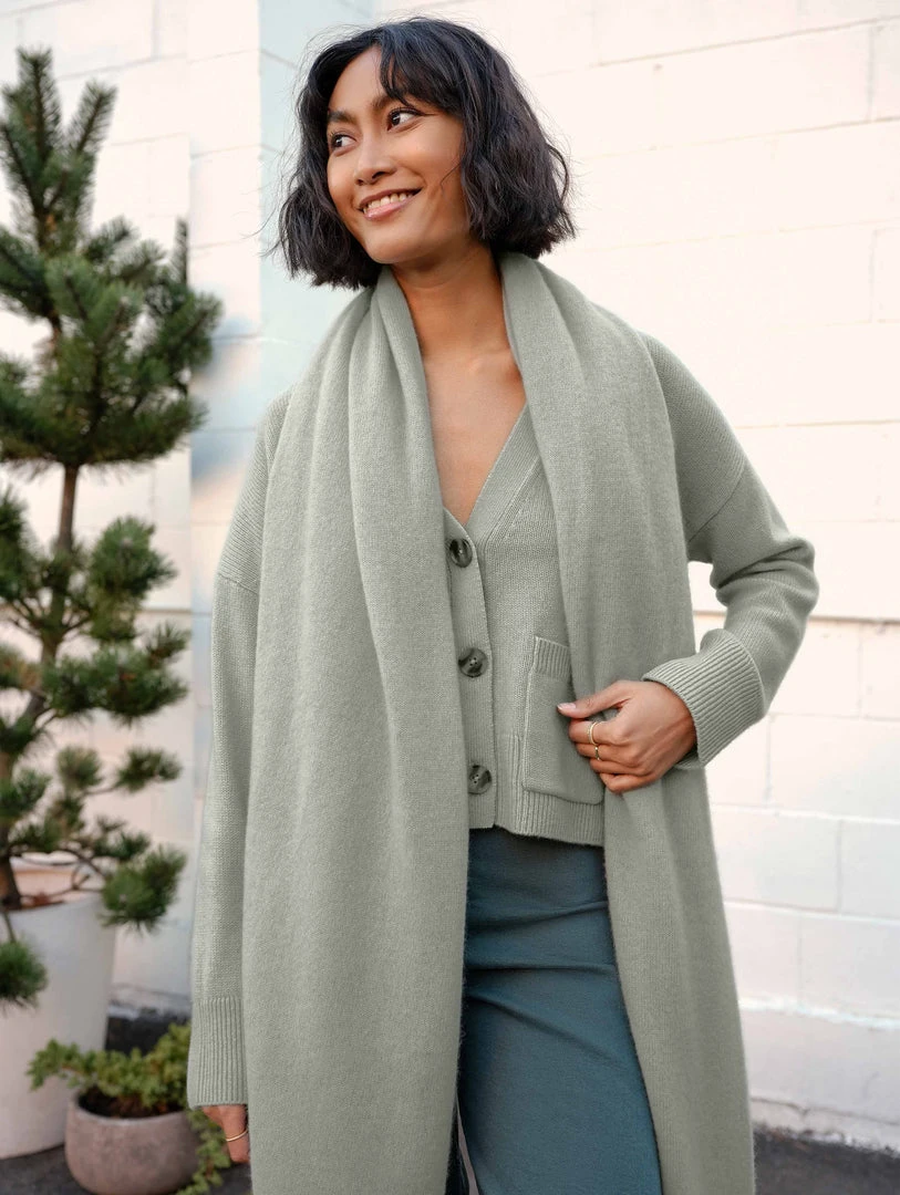 White + Warren Cardigans Cashmere Cropped V Neck Cardigan