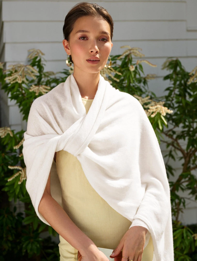 White + Warren Cashmere Travel Wrap